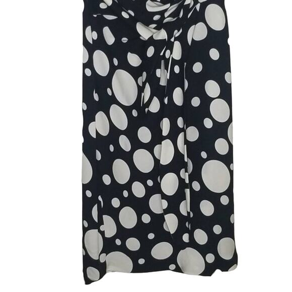 Diane Von Furstenberg Black and White Polka Dot Dress - Picture 3 of 10